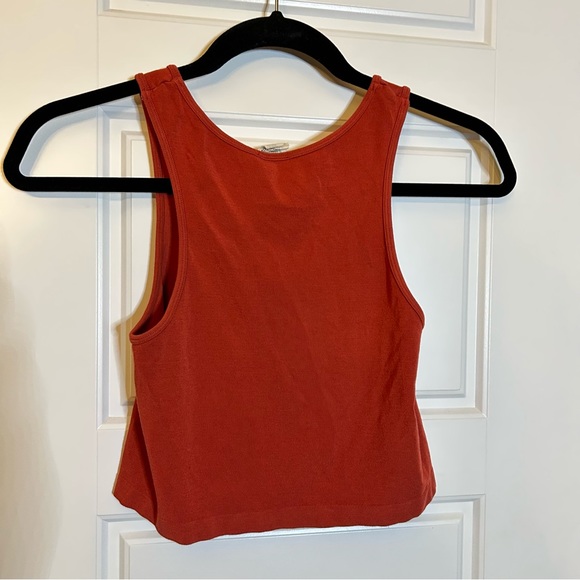 C’EST MOI RUST COLOURED CROPPED TANK TOP MADE WITH RAYON FROM BAMBOO ONE SIZE - Picture 9 of 16